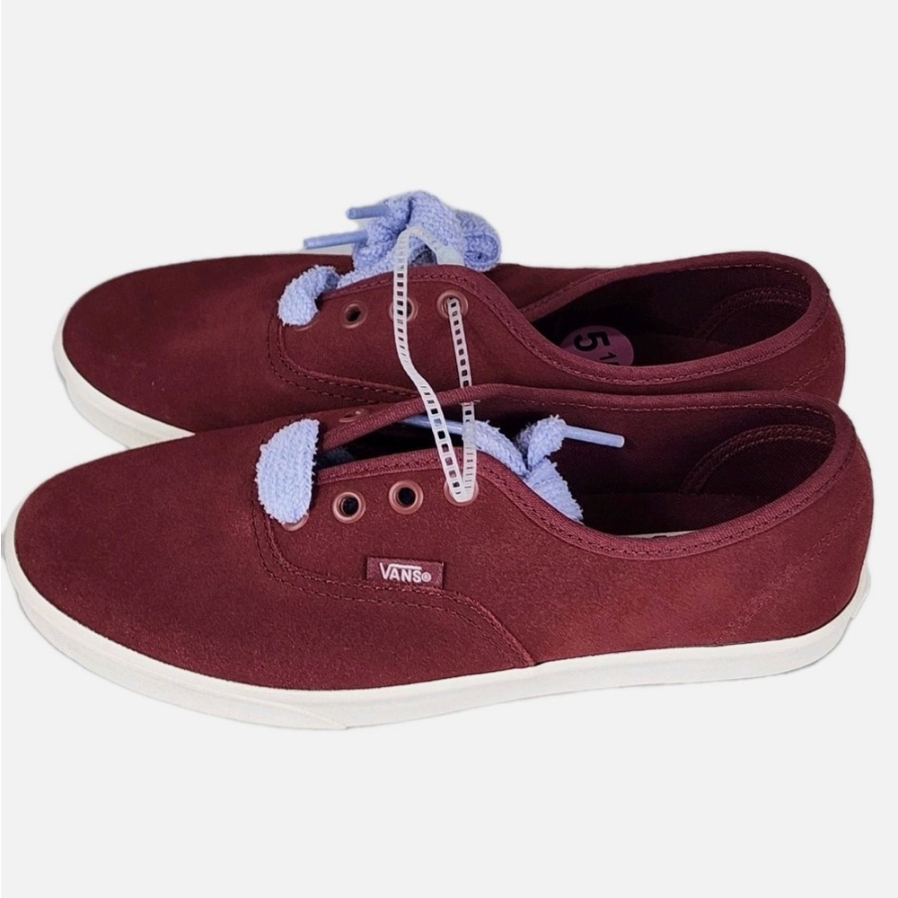 VANS AUTHENTIC LOWPRO Fat Lace Halogen Blue Skate Shoes
